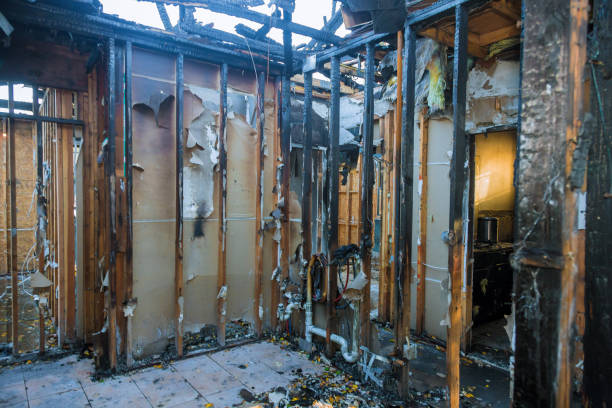 Professional Emergency Fire Cleanup technician working in Cape Carteret, NC